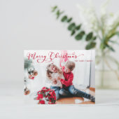 フェスティバルメリークリスマス書道写真 シーズンポストカード