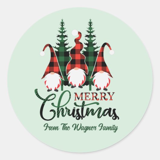 フェスティバルメリークリスマス格言名を追加 ラウンドシール (正面)