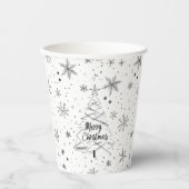 フェスティバルメリークリスマス紙カップ 紙コップ (正面)