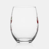 フェスティバルメリークリスマス飲みパーティー ステムなしワイングラス (右)