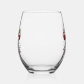 フェスティバルメリークリスマス飲みパーティー ステムなしワイングラス (左)