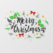 フェスティバルメリークリスマス ウィンドウサイン (シート)