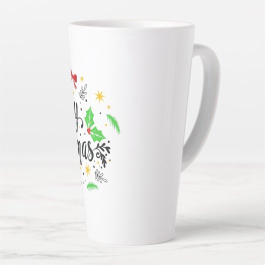 フェスティバルメリークリスマス カフェラテマグ (右アングル)