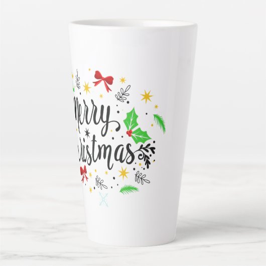 フェスティバルメリークリスマス カフェラテマグ (正面)