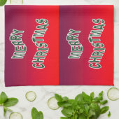 フェスティバルメリークリスマス キッチンタオル (折り畳み)