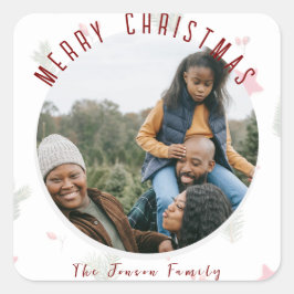 フェスティバルメリークリスマス スクエアシール