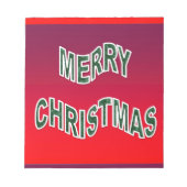 フェスティバルメリークリスマス ノートパッド (正面)