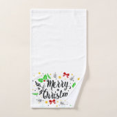 フェスティバルメリークリスマス バスタオルセット (ハンドタオル)