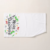 フェスティバルメリークリスマス バスタオルセット (ハンドタオル)