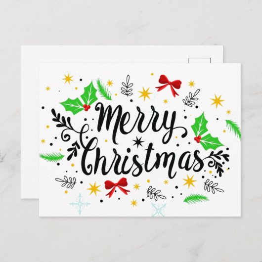 フェスティバルメリークリスマス ポストカード (正面/裏面)