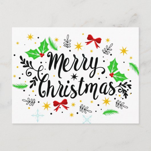 フェスティバルメリークリスマス ポストカード (正面)