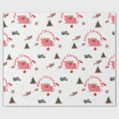 フェスティバルメリークリスマス ラッピングペーパー (フラット)