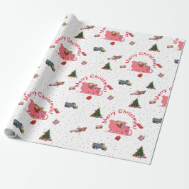 フェスティバルメリークリスマス ラッピングペーパー