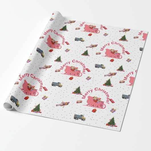 フェスティバルメリークリスマス ラッピングペーパー (アンロールド)