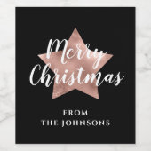 フェスティバルメリークリスマス ワインラベル (シングルラベル)