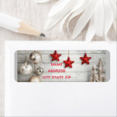 **フェスティバルメリークリスマス**差出人住所ラベル ラベル (インサイチュ)