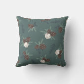 フェスティバルメリーパインコーングリーンホリデークリスマス クッション (裏面)