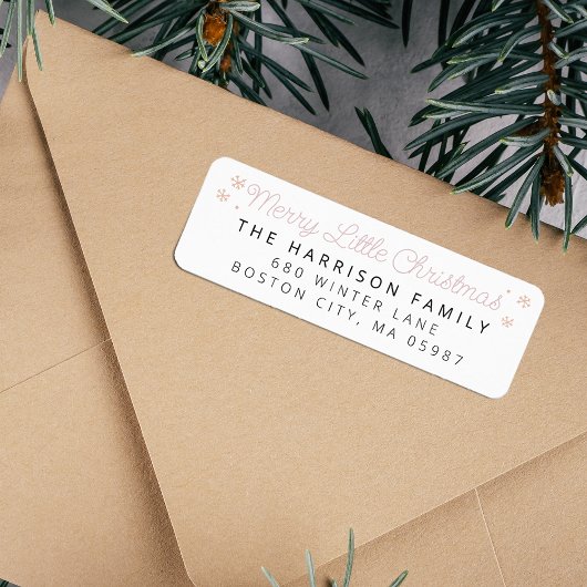 フェスティバルメリーリトルクリスマスアドレス ラベル