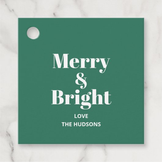 フェスティバルメリー&ブライトクリスマスホリデー フェイバータグ (正面)