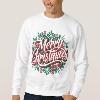 フェスティバルメンズTシャツ:メリークリスマスプリント スウェットシャツ