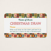フェスティバルモザイク、クリスマスパーティーラッフルチケット (正面)