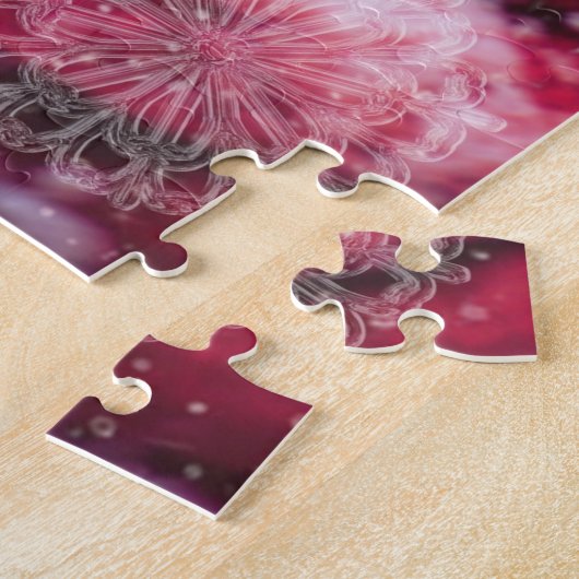 フェスティバルモダンウィンタークリスマスホリデーズクッキー ジグソーパズル (側面)