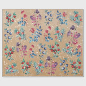 フェスティバルモダンウォーターカラースノーベリークラフト ラッピングペーパー (フラット)