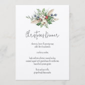 フェスティバルモダンウォーター色ホリデークリスマスディナー メニュー (正面)