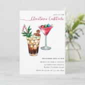 フェスティバルモダンクリスマスカクテルパーティー 招待状 (スタンド正面)