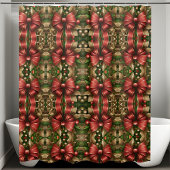 フェスティバルモダンクリスマスシャワーカーテン シャワーカーテン