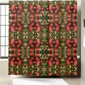 フェスティバルモダンクリスマスシャワーカーテン シャワーカーテン