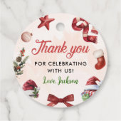 フェスティバルモダンクリスマス1日パーティー フェイバータグ (裏面)