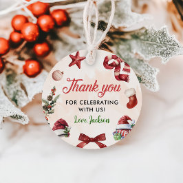 フェスティバルモダンクリスマス1日パーティー フェイバータグ