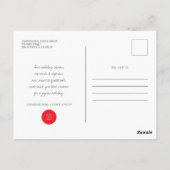 フェスティバルモダングリーンクリスマスビジネスホリデー ポストカード (裏面)