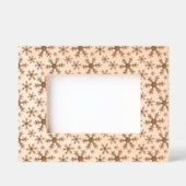 フェスティバルモダンスノーフレークパターンクリスマスホリデー レーザー彫刻フレーム (正面)