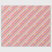 フェスティバルモダンハッピーホリデーズクリスマス ラッピングペーパー (フラット)