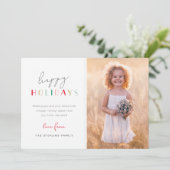 フェスティバルモダンハッピーホリデーズファミリーフォト シーズンカード (スタンド正面)