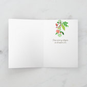 フェスティバルモダンフォークエンジェルスペインのクリスマス カード (内部)