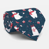 フェスティバルモダンホリデーウィンターポーラーベアーズ ネクタイ (ロール)