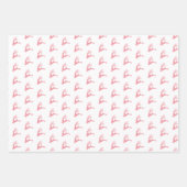 フェスティバルモダン北欧クリスマスディアピンク ラッピングペーパーシート (正面2)