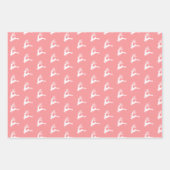 フェスティバルモダン北欧クリスマスディアピンク ラッピングペーパーシート (正面)