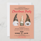フェスティバルモダン格言コーラルクリスマスパーティー 招待状 (正面)