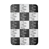 フェスティバルモダン白黒クリスマスバウブル バスマット (正面縦)