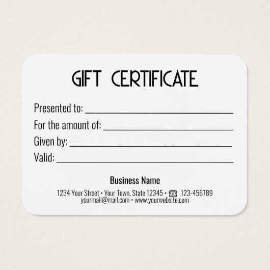 フェスティバルモダン金ゴールドボウブラックギフトボックスギフトカード (裏面)