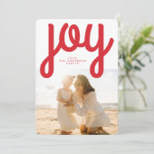 フェスティバルモダンJOYレッドクリスマスフォト シーズンカード (スタンド正面)