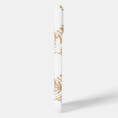 フェスティバルモノグラムエレガント金ゴールド雪片パターン Case-Mate iPhoneケース (裏面 / 右)