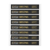 フェスティバルモミの木，クリスマス ラップアラウンドラベル (シート)