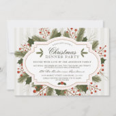 フェスティバルモミ、パイン&ホリークリスマスディナーパーティー 招待状 (正面)