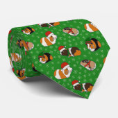 フェスティバルモルモットパターン(の模様が)あるクリスマス ネクタイ (ロール)