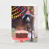 フェスティバルヤギ及びお誕生日ケーキ カード (正面)